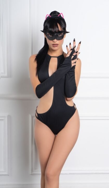 Body Halter con Guantes y Máscara